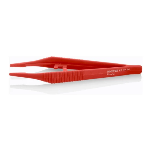 Pęseta plastikowa dł. 130 mm prosta szerokość końcówki 3,5 mm