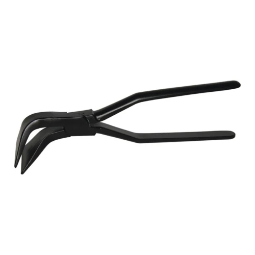 Szczypce dekarskie wygięte pod kątem 45 stopni dł. 270 mm szer. 60 mm nakładkowe