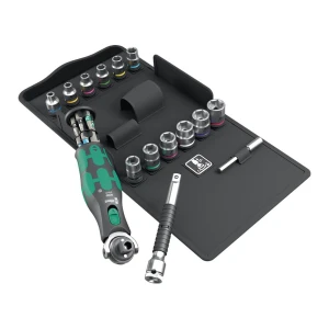 Zestaw kluczy nasadowych 8009 Zyklop Pocket Set 3 27 sztuk 3/8 cala + 1/4 cala Wera