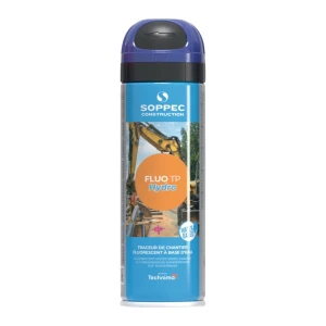 Spray do znakowania placów budowy Fluo TP Hydro niebieski neonowy 500ml Soppec