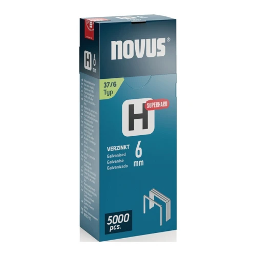 Zszywki z cienkiego drutu typ H 37, szer. 10,6mm, 6mm 5000 szt. Novus