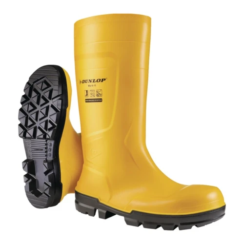 Żółte buty ochronne wodoodporne rozmiar 46 Dunlop
