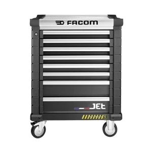 Wózek JET.8NM3AS, 8 szuflad, 3 moduły na szufladę, SAFETY LOCK SYSTEM, czarny Facom