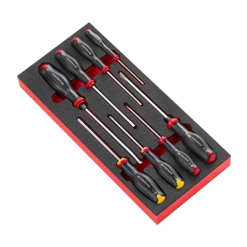 Moduł 8 wkrętaków Protwist® do śrub z rowkiem i śrub Phillips, 3,5 - 8 mm i PH1 - PH2 MODM.AT1 Facom