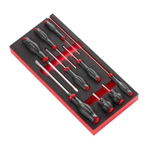 Moduł 9 wkrętaków Protwist® do śrub z rowkiem, 2,5 - 8 mm MODM.AT4 Facom