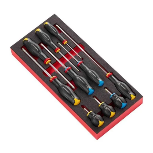 Moduł 10 wkrętaków Protwist® do śrub Phillips i Pozidriv, PH0 - PH3, PZ1 - PZ2, MODM.AT5 Facom