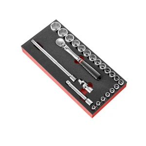 Moduł piankowy z kluczami nasadowymi 1/2” 6-kątnymi MODM.SL161-36 Facom