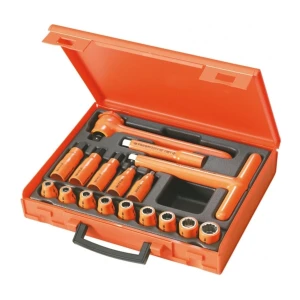 Zestaw nasadek izolowanych z akcesoriami 1/2" - 12-kątnych, 17 elementów, 8 - 19 mm S.401AVSE FACOM