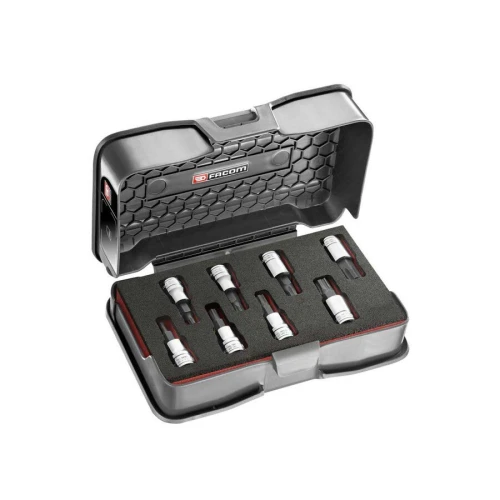 Zestaw 8 nasadek trzpieniowych w skrzynce 3/8" OGV GRIP 3 - 11 mm JTM.J8MGRPPB FACOM