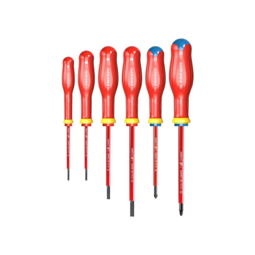 Zestaw 6 wkrętaków izolowanych PROTWIST ve 2,5 - 5,5 mm i pz1 - pz2 ATDVE.J6PB FACOM