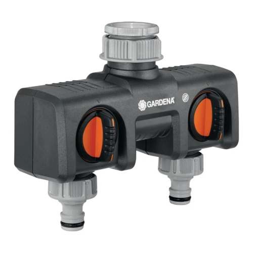Zawór potrójny z tworzywa 26,5 mm, 33,3 mm Ø 3/4 ″, Ø 1/2 ″ GARDENA