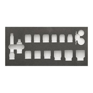 Moduł piankowy 1/3 2017 na udarowe końcówki wymienne klucza nasadowego 1/2", pusty ASW