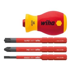 Wkrętak z uchwytem na bity slimVario 3 bity VDE 41230 Wiha