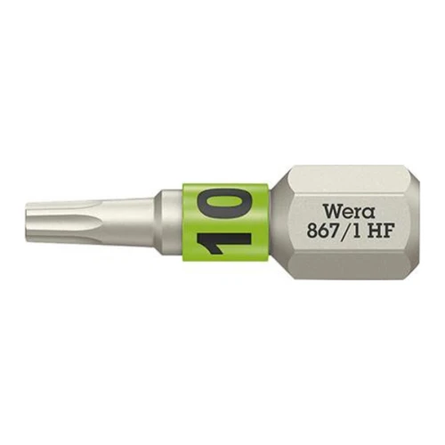 Bity 867/1 TORX® HF ciągliwo-twardy T10x25 mm z funkcją przytrzymywania Wera