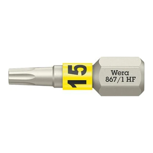 Bity 867/1 TORX® HF ciągliwo-twardy, T15x25 mm z funkcją przytrzymywania Wera