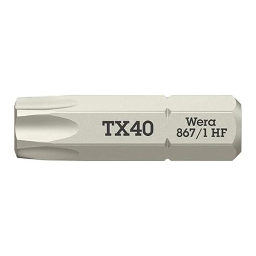 Bity 867/1 TORX® HF ciągliwo-twardy, T40x25 mm z funkcją przytrzymywania Wera