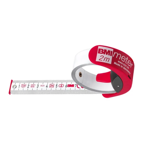 Taśma miernicza BMImeter 2 m x 16 mm biała BMI