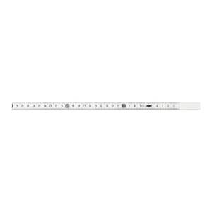 Taśma miernicza samoprzylepna 2 m x 13 mm biała prawa BMI