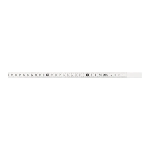 Taśma miernicza samoprzylepna 5 m x 13 mm, biała, prawa BMI