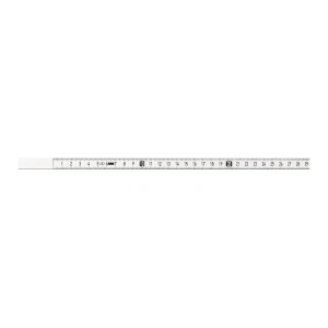 Taśma miernicza samoprzylepna 5 m x 13 mm biała lewa BMI