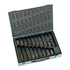 Kaseta z wiertłami DIN 338N HSS do metalu 1-10mm, 170 szt. Alpen