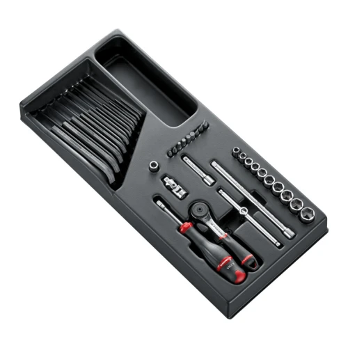Moduł nasadek 1/4" 6-kątnych MOD.R161-26