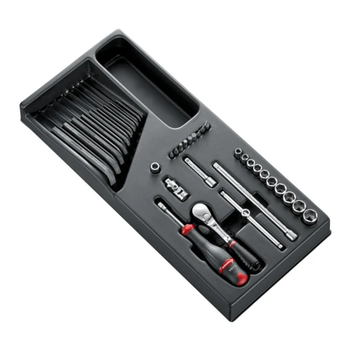 Moduł nasadek 1/4" 6-kątnych MOD.RL161-26