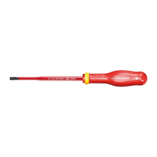Wkrętak izolowany 1000V z ekstra cienkim grotem do śrub z rowkiem 5.5x125 mm