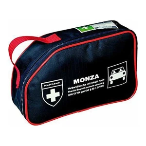 Apteczka samochodowa pierwszej pomocy Monza, zgodna z DIN 13164, kolor niebieski Holthaus Medical