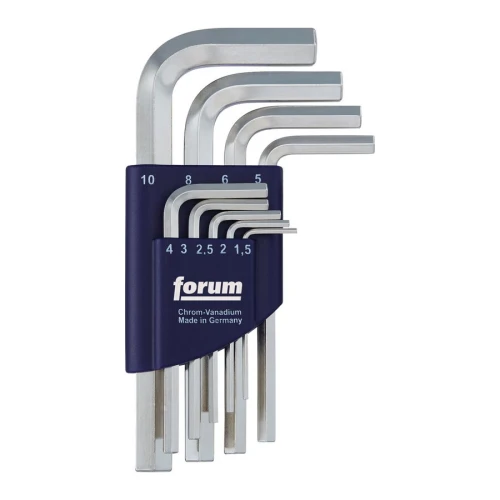 Zestaw kluczy imbusowych 9 szt. 1,5-10 mm DIN 911 Forum