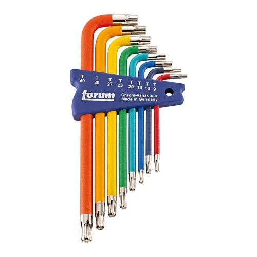 Zestaw kluczy trzpieniowych TORX T9-T40 8 szt. lakierowane Forum