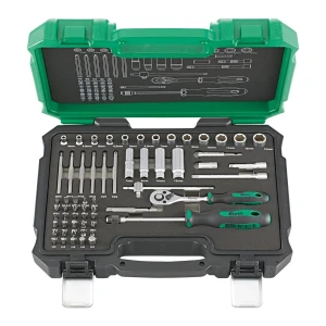 Zestaw bitów i nasadek 1/4" 61 szt. Fortis