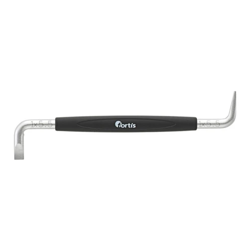 Klucz dwustronny trzpieniowy kątowy stal CrV 5,5x125 mm Fortis