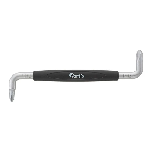 Klucz trzpieniowy kątowy PH2/PH3 stal CrV 150 mm Fortis