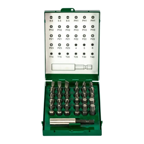 Zestaw bitów mieszany stal S2 – 31 szt Fortis