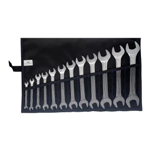 Zestaw kluczy płaskich dwustronnych DIN3110 6-32mm12-el. w zwijanym etui FORUM