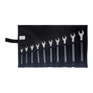 Zestaw kluczy płasko-oczkowych DIN3113B 8-19 mm, 10-el. w zwijanym etui FORUM