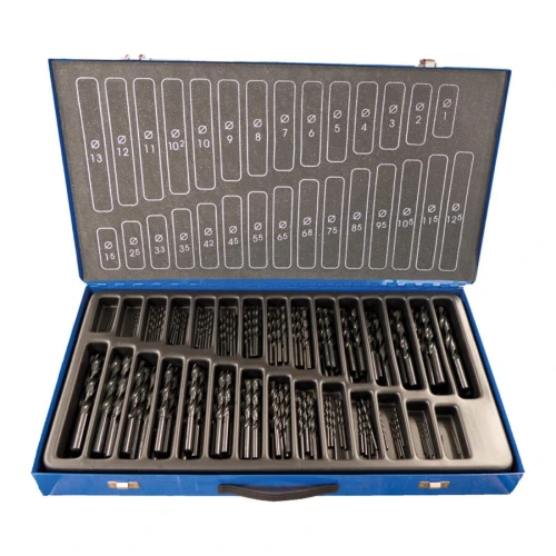 Zestaw wierteł krętych walcowane D338N HSS 1-13mm 145 sztuk FORUM