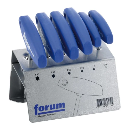 Zestaw 6 wkrętaków TORX,  T10-40 na stojaku Forum