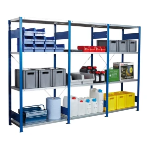 Regał magazynowy, dostawny, niebieski 2000x1000x500 mm Forum