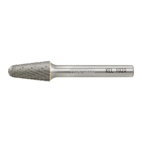 Pilnik obrotowy z węglika spiekanego w kształcie stożka zaokrąglonego 6 mm 10x20 mm KEL 1020 Forum