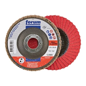 Ściernica listkowa talerzowa wysklepiona 12°, ziarno ceramiczne, 115 mm, w. ziarna 60 Forum