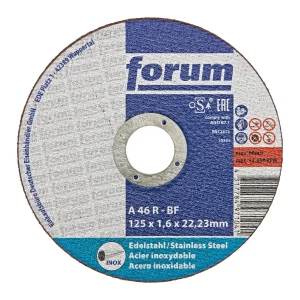 Tarcza do cięcia stali nierdzewnej, INOX 125x 1,6 mm, T41 prosta Forum
