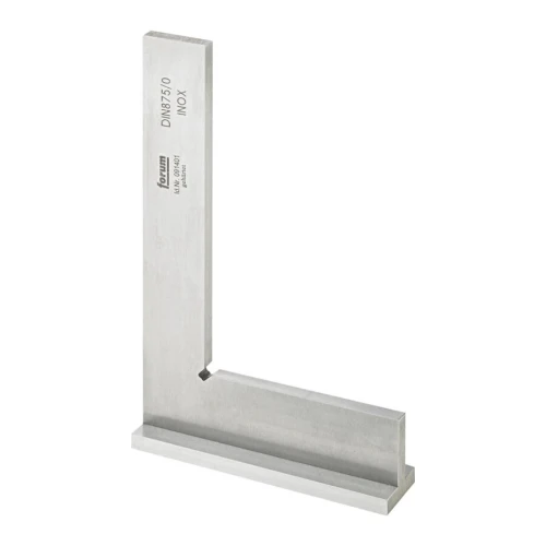 Kątownik stalowy nierdzewny hartowany DIN 875/0 200x130 mm Forum