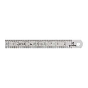 Liniał stalowy nierdzewny Inox 13x0,5 mm długość 100 mm Forum