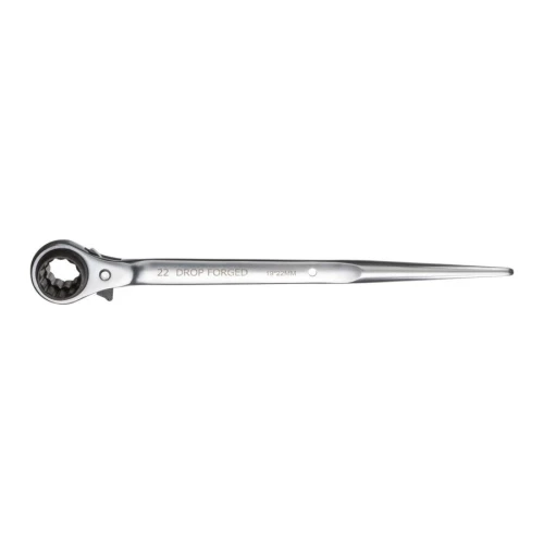 Klucz do rusztowań z grzechotką stal specjalna 19x22 mm Fortis