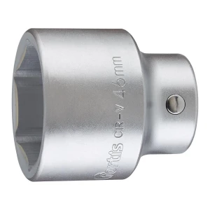 Nasadka 6-kątna 3/4" chromowana CrV 46 mm Fortis