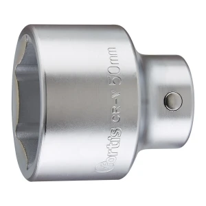 Nasadka 6-kątna 3/4" CrV chromowana 50 mm Fortis
