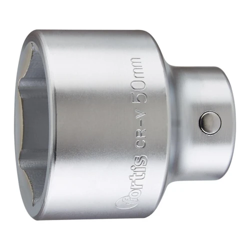 Nasadka 6-kątna 3/4" CrV chromowana 50 mm Fortis