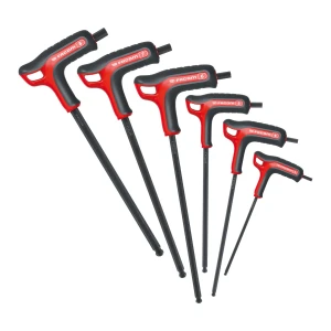 Zestaw 6 kluczy trzpieniowych z kulką 3-8 mm
